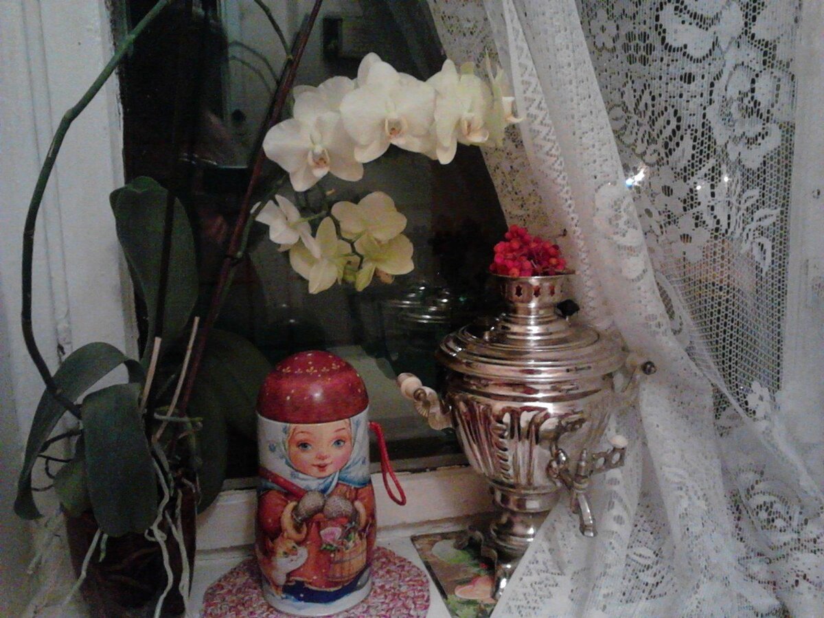 До покупки Хфедора использовали электрический самоварчик)