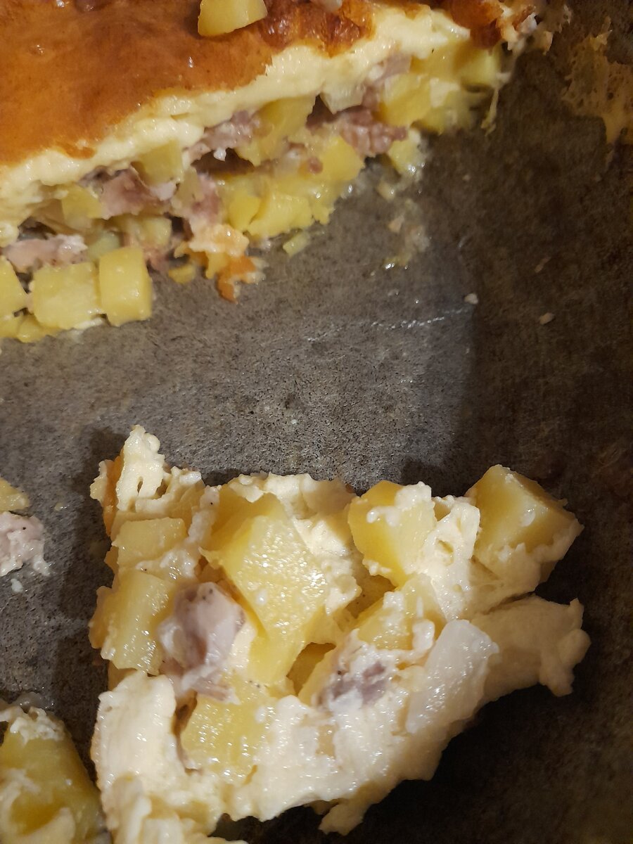 Тесто пропитывает начинку