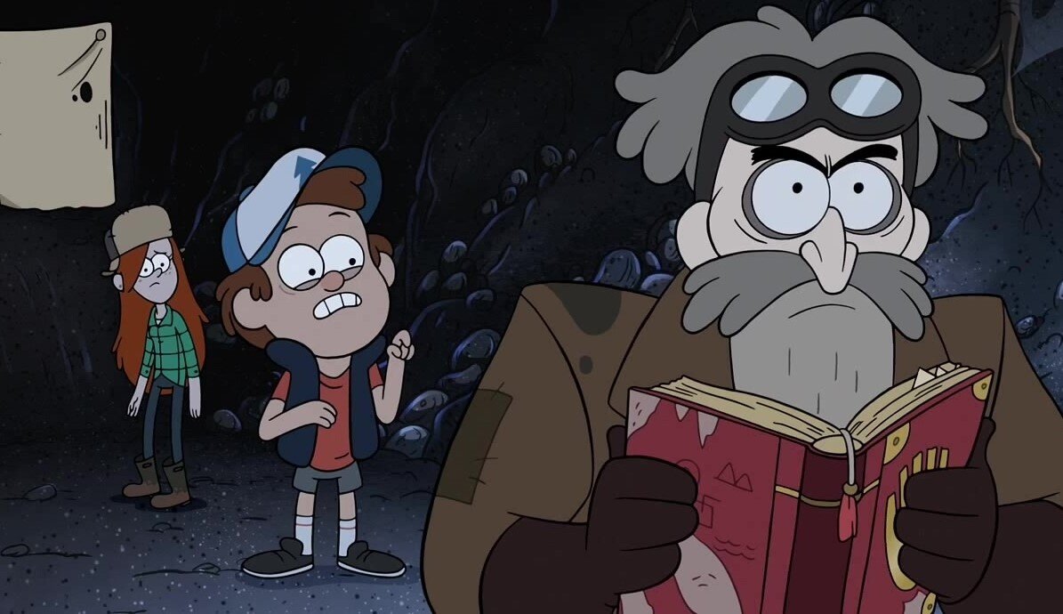 Кадр из эпизода "В бункере". Мультсериал "Гравити Фолз". Изображение взято из свободных источников