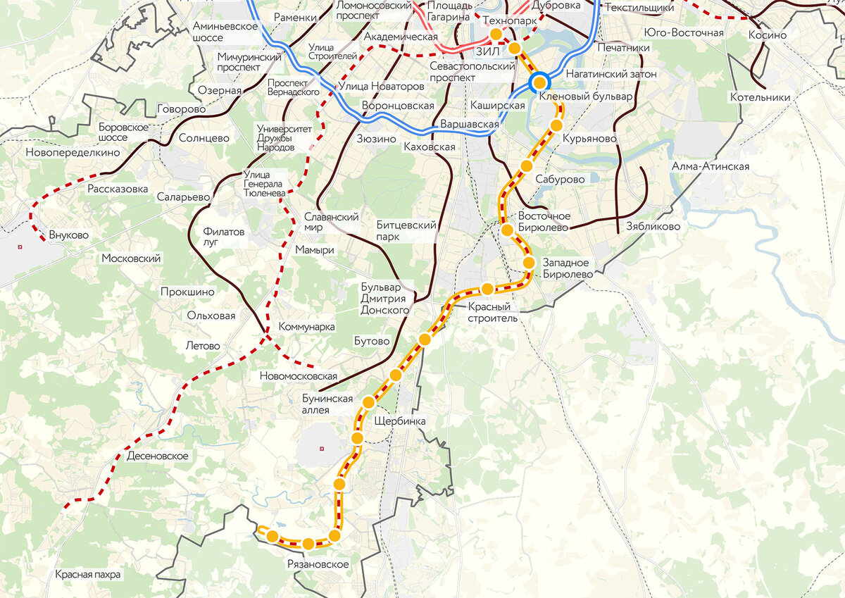 Проект метро до троицка