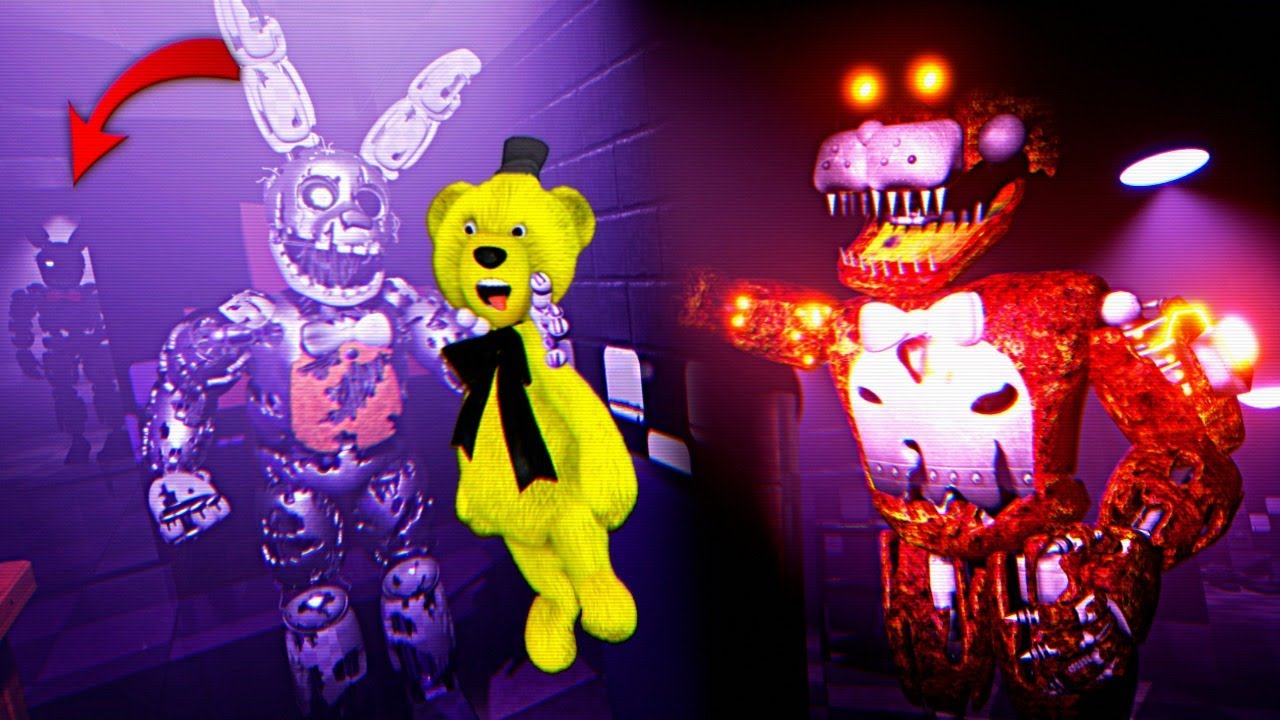 FNAF СЕРЕБРЯНЫЙ СПРИНГТРАП и НОВЫЙ КОШМАРНЫЙ ФРЕДДИ ЛОВЯТ ФНАФ ПЛЕЯ в  ЗАБРОШЕННОЙ ПИЦЦЕРИИ !!! | FNAF PLAY | Дзен