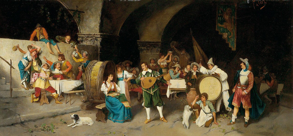 Праздник в таверне, 1880 