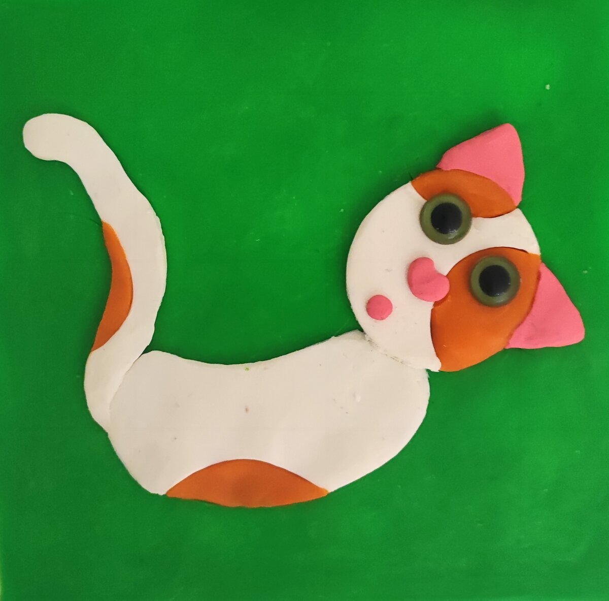 Котик из пластилина