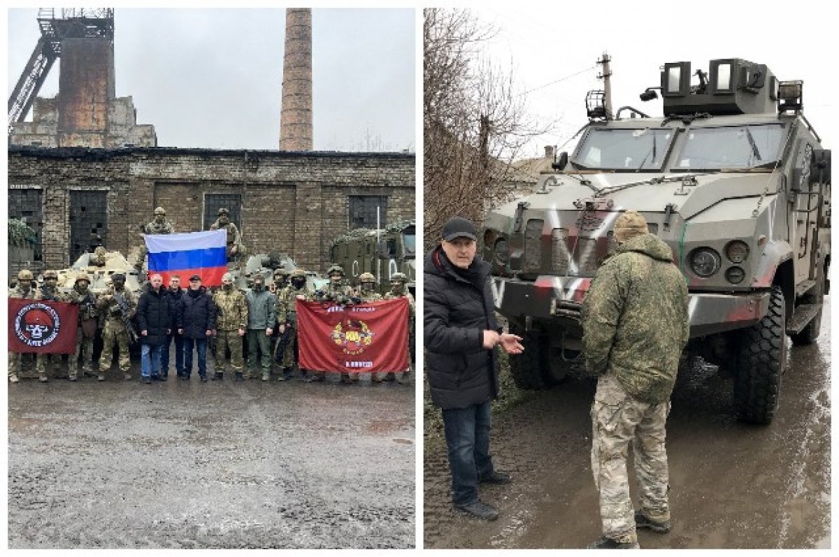    Мэр Новосибирска Анатолий Локоть показал трофейный танк отряда СОБР «Варта»