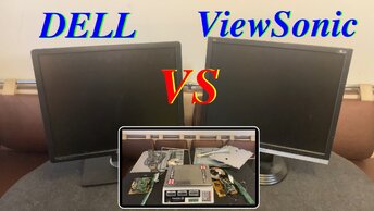 Разбор двух ЖК мониторов Dell и ViewSonic: кто богаче на металлы и радиодетали