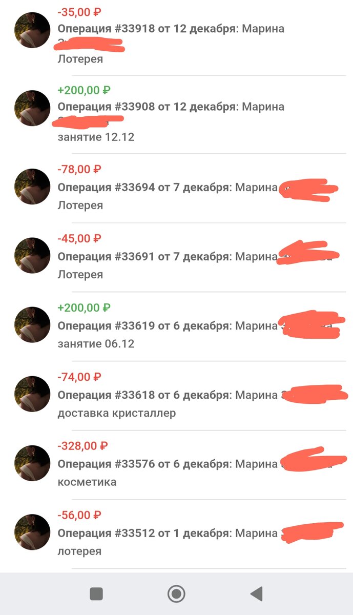 214 рублей потратила на лотерею в декабре