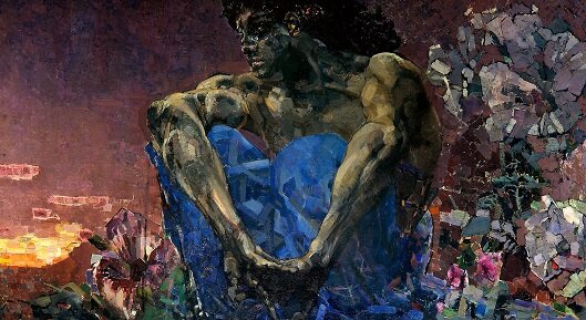 Иллюстрация: картина Михаила Врубеля "Демон сидящий" 1890 г.