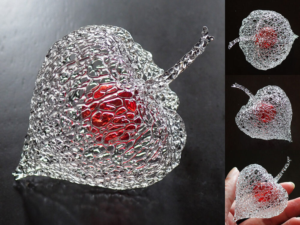 Кружево из стеклянных нитей Йоко Дои