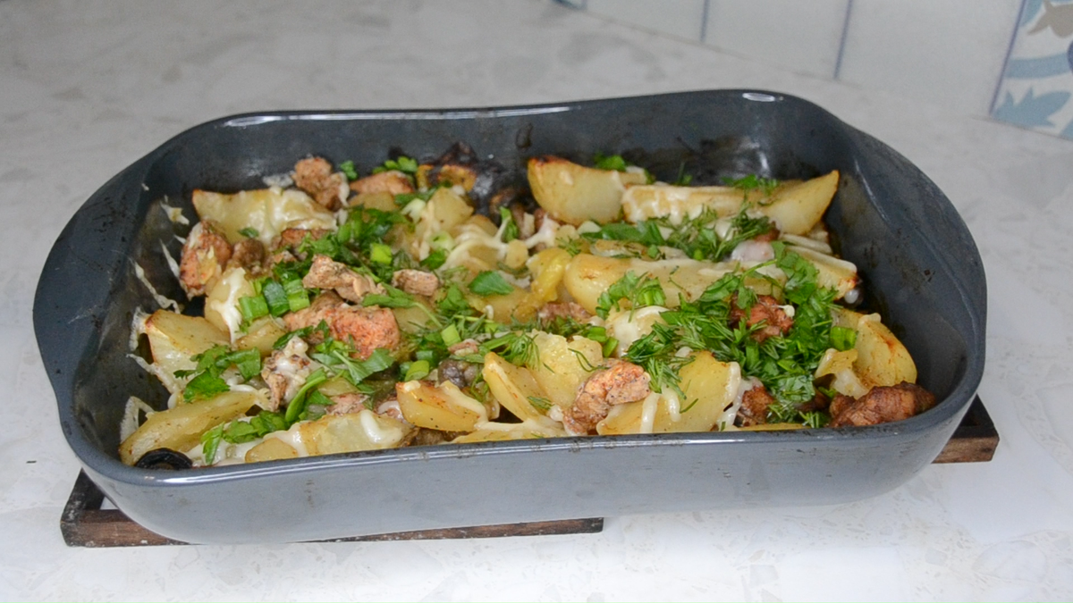 Индейка с картошкой в рукаве – пошаговый рецепт приготовления с фото
