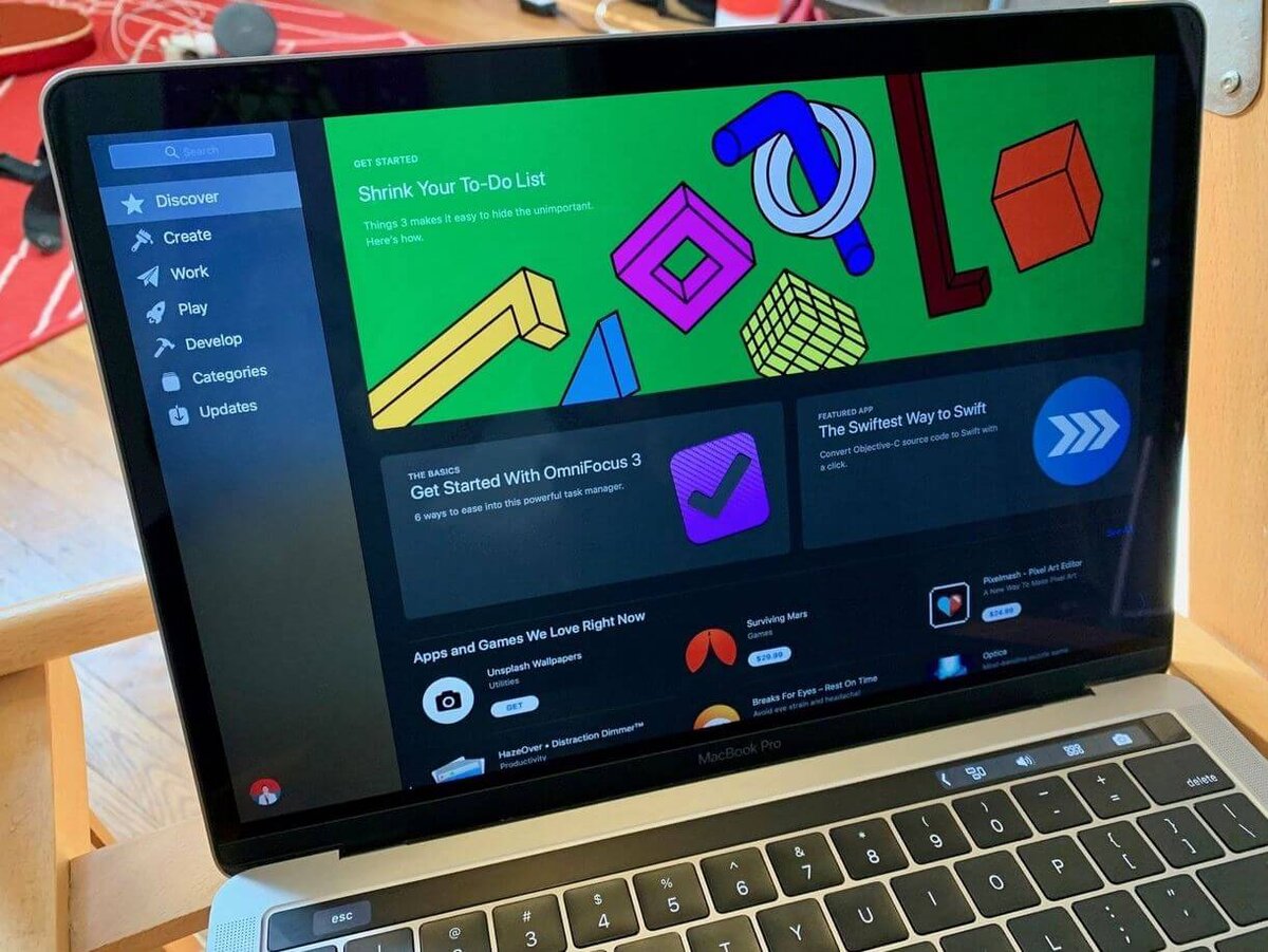    App Store на Mac проверяет приложения перед установкой
