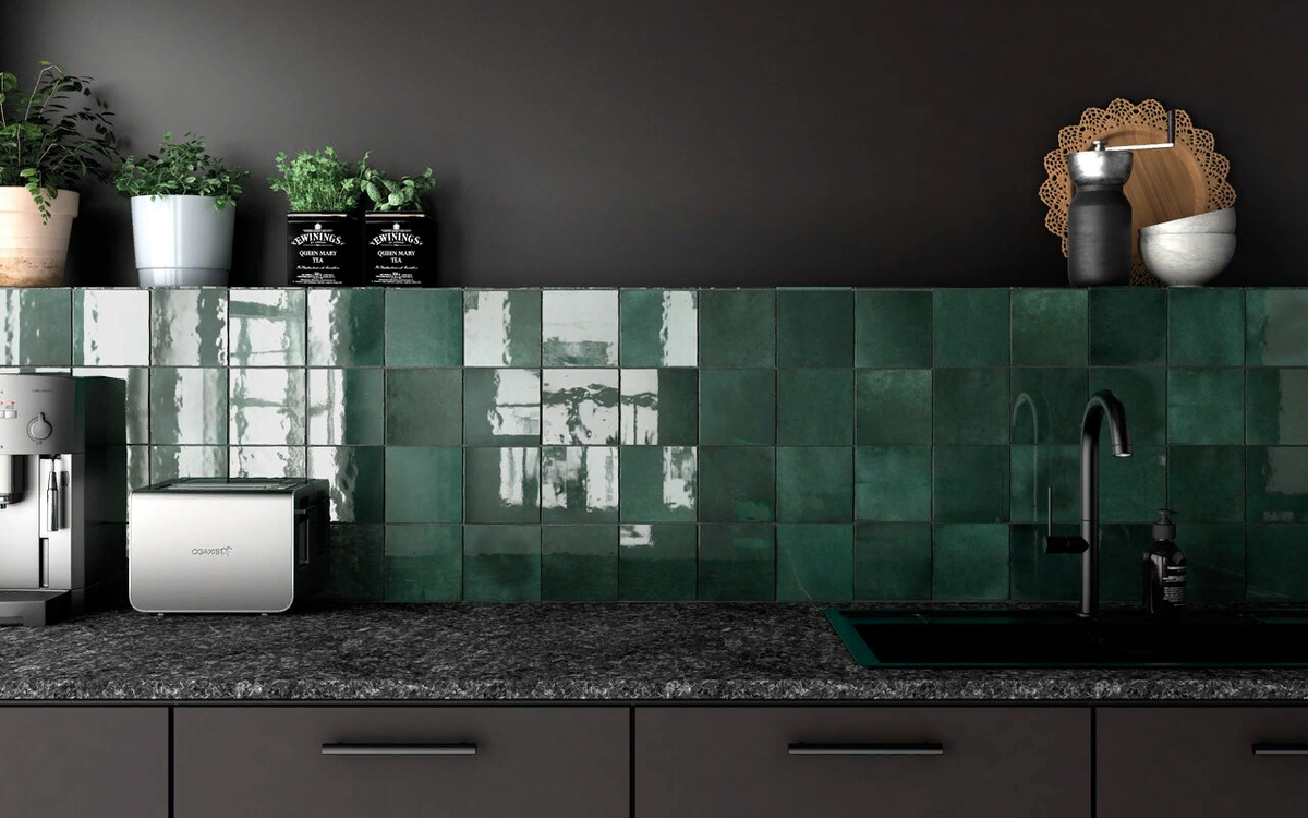 artisan moss green в интерьере