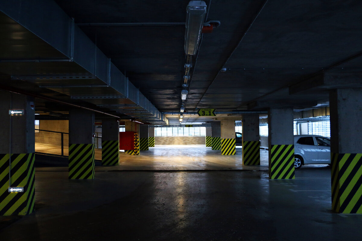 Многоуровневый паркинг в ЖК "Новое Горелово"