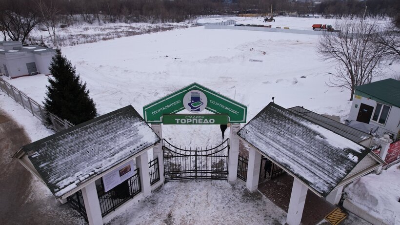    Строительство нового стадиона "Торпедо" в Люберцах © Пресс-служба Губернатора и Правительства Московской области