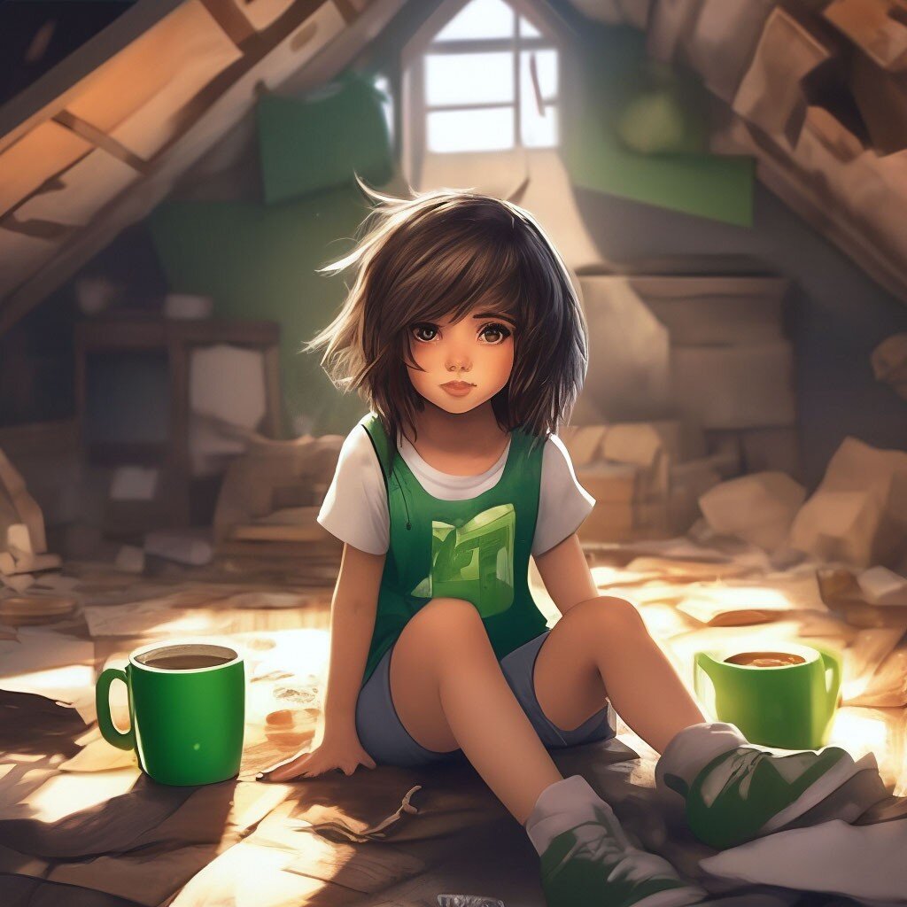 Ю на чердаке ( нейросеть) 