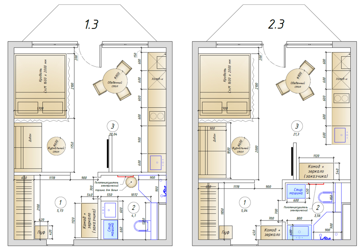 Варианты планировок