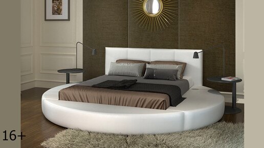 Круглая кровать-диван D с матрасом купить по низкой цене 42 руб.
