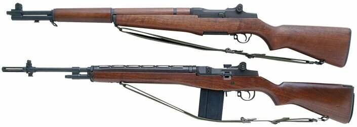 7,62 х 63 мм. винтовка M1 Garand и 7,62 х 51 мм. винтовка M14