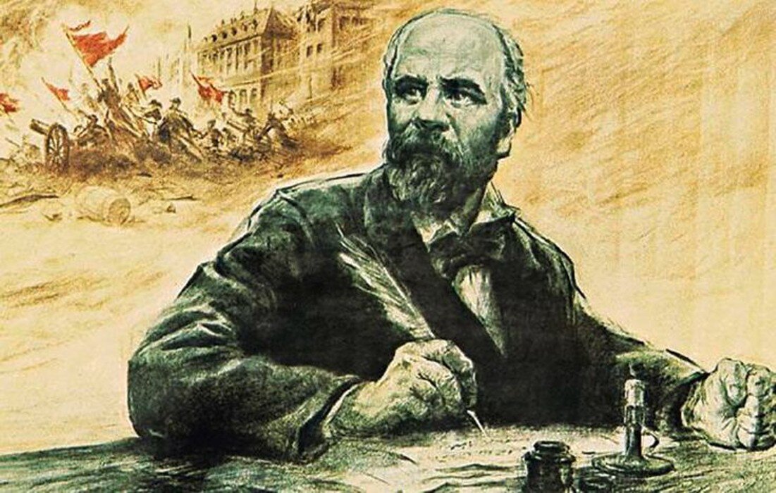 Эжен Потье, автор "Интернационала" и вдохновленные его стихами люди.
