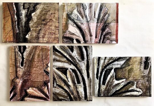 Татьяна Ян, Серия «Зона античности» Мраморные аканты / полиптих