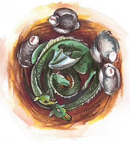 Иллюстрация к сказке художницы Марии Ратьковой.