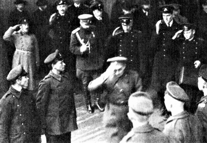 Прибытие Верховного правителя России адмирала А.В. Колчак в Пермь. Февраль 1919г. Фото из сети