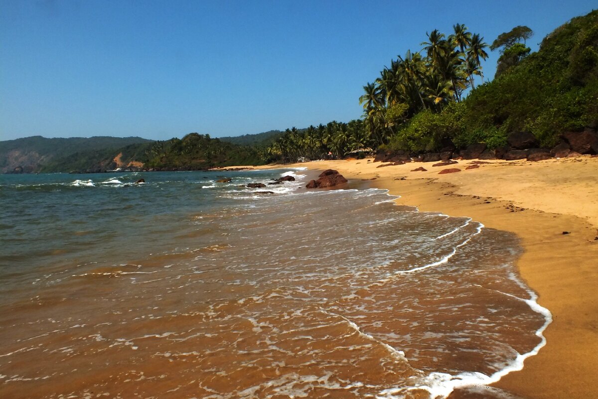 Какое море на гоа. Аравийское море пляжи. Пляж кола. Пляж кола Индия. Фото южных пляжей.