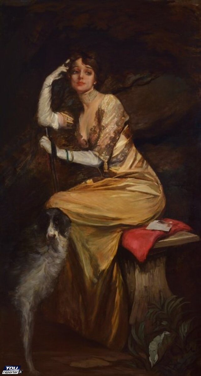 Портрет графини кисти  Lino Selvatico