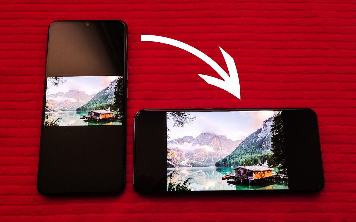 За автоматический поворот изображения в смартфоне отвечает акселерометр