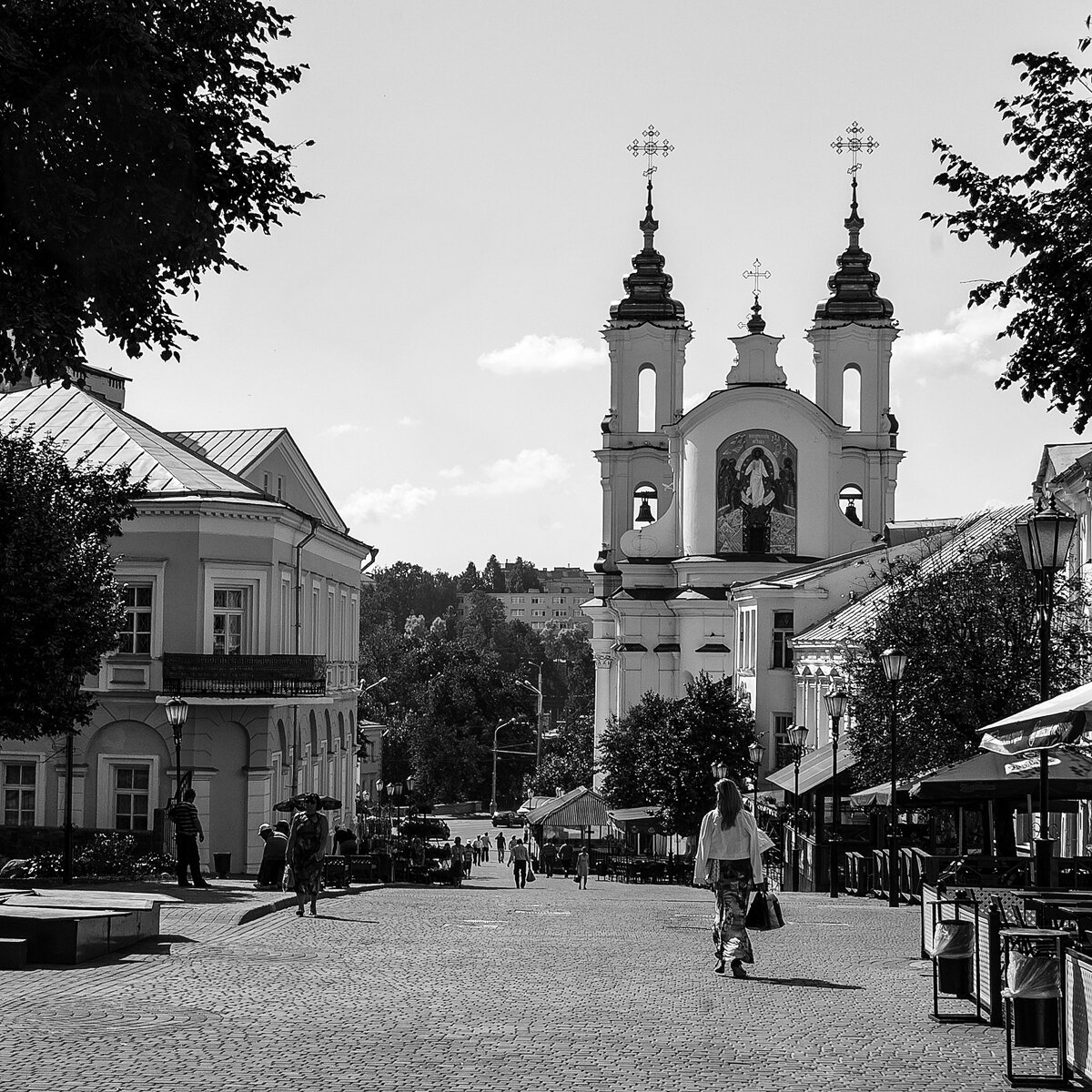 На этом изображении я запечатлел летний Витебск и квадратный формат подчеркивает спокойствие на фотографии