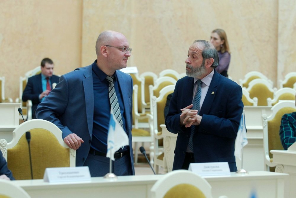 Максим Резник и Борис Вишневский в ЗС. Фото пресс-службы ЗС СПб