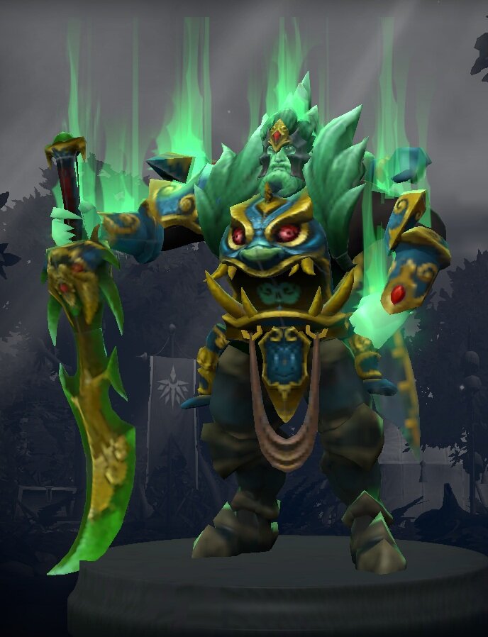   Wraith King стоит и смотрит. Фото автора 