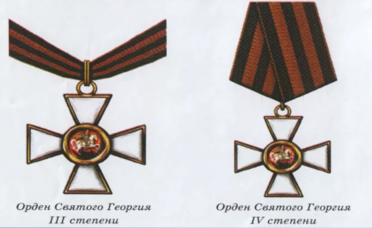 Орден Святого Георгия III и IV степеней (классов)