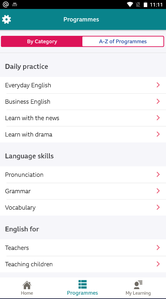 Хочу отдельно выделить категорию learn with drama, если вы увлекаетесь кино и театром, то можно найти очень много интересного ;)