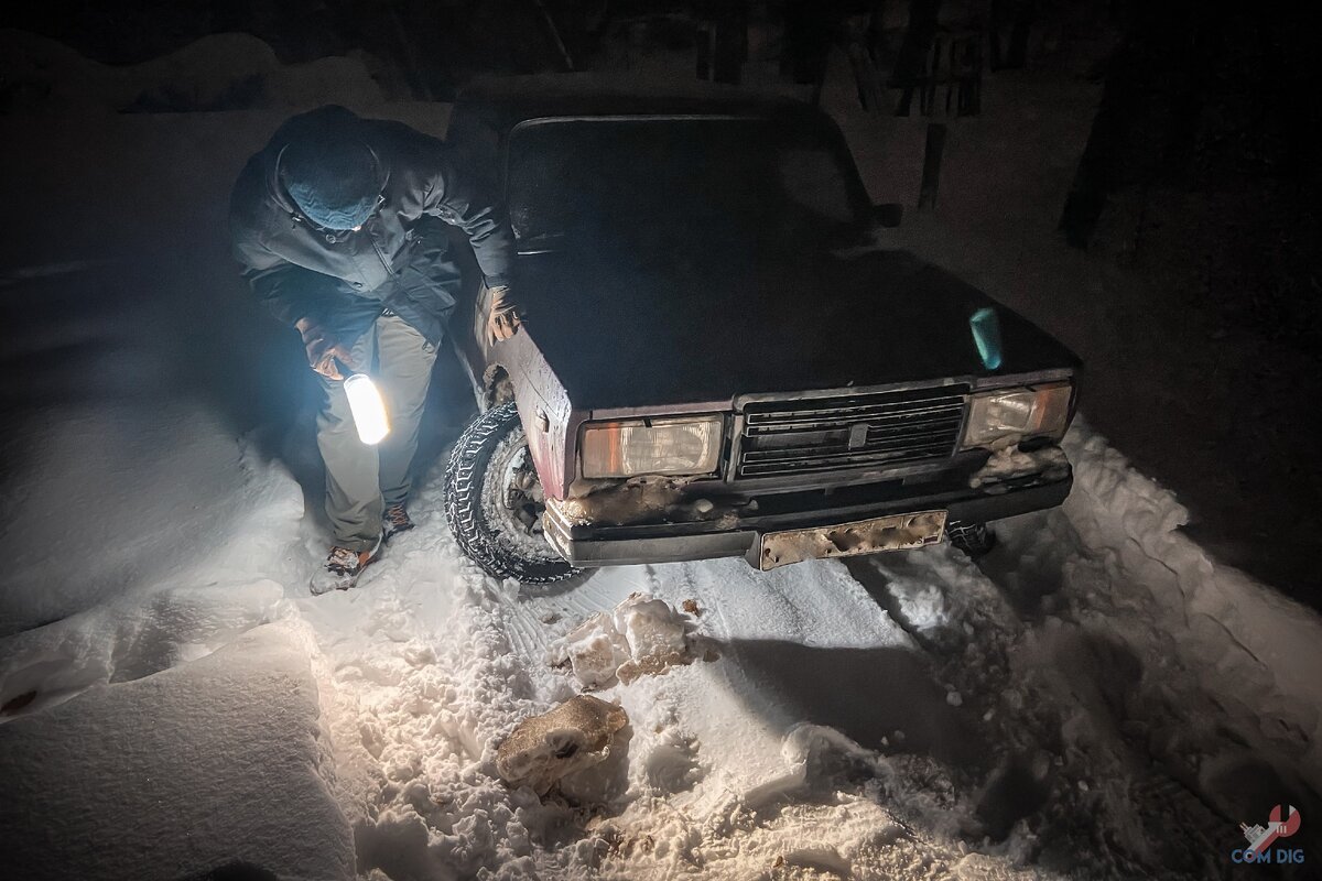 Осмотр и выявление причины поломки автомобиля. 
