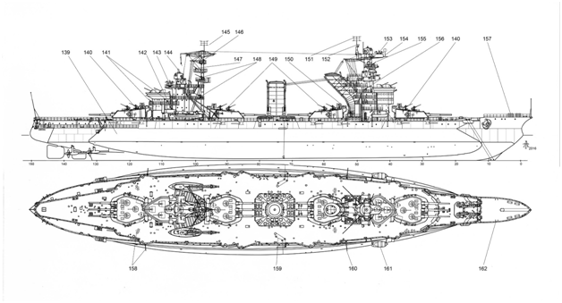 Линкор марат чертежи с размерами