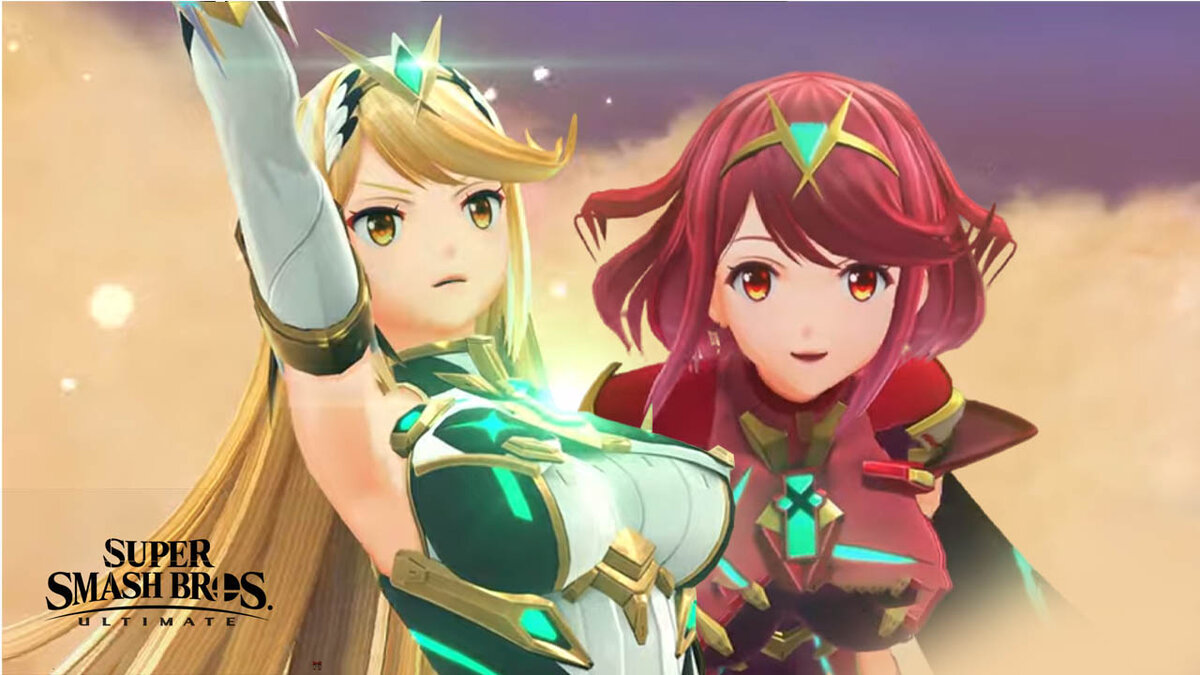Новые героини: Mythra & Pyra, введены в игру Super Smash Bros