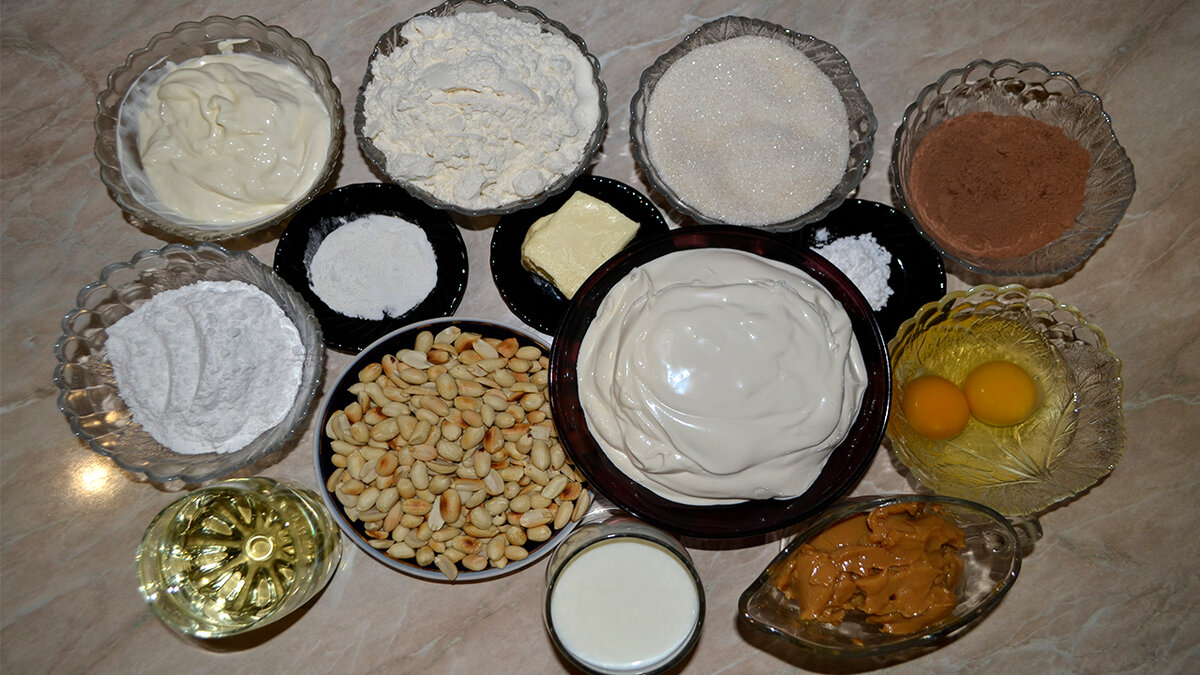 Рецепт торта сникерс