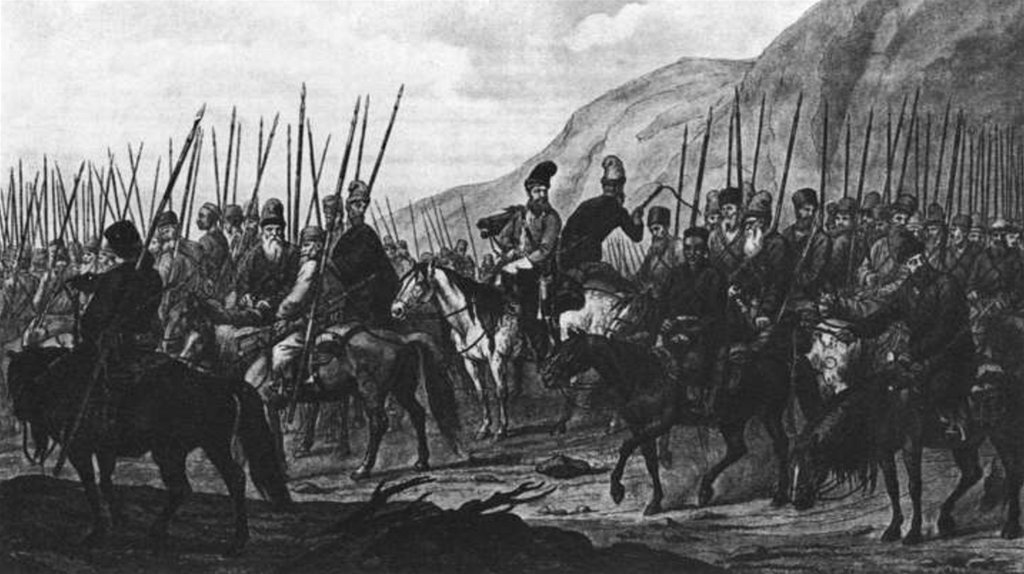 Яицкие казаки в походе