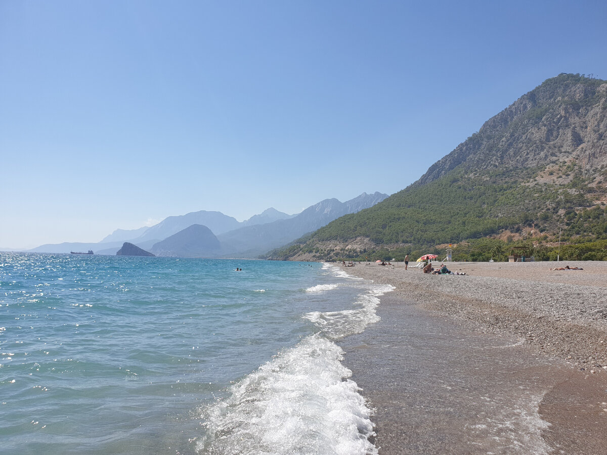 Пляж Коньяалты со стороны подъемника.