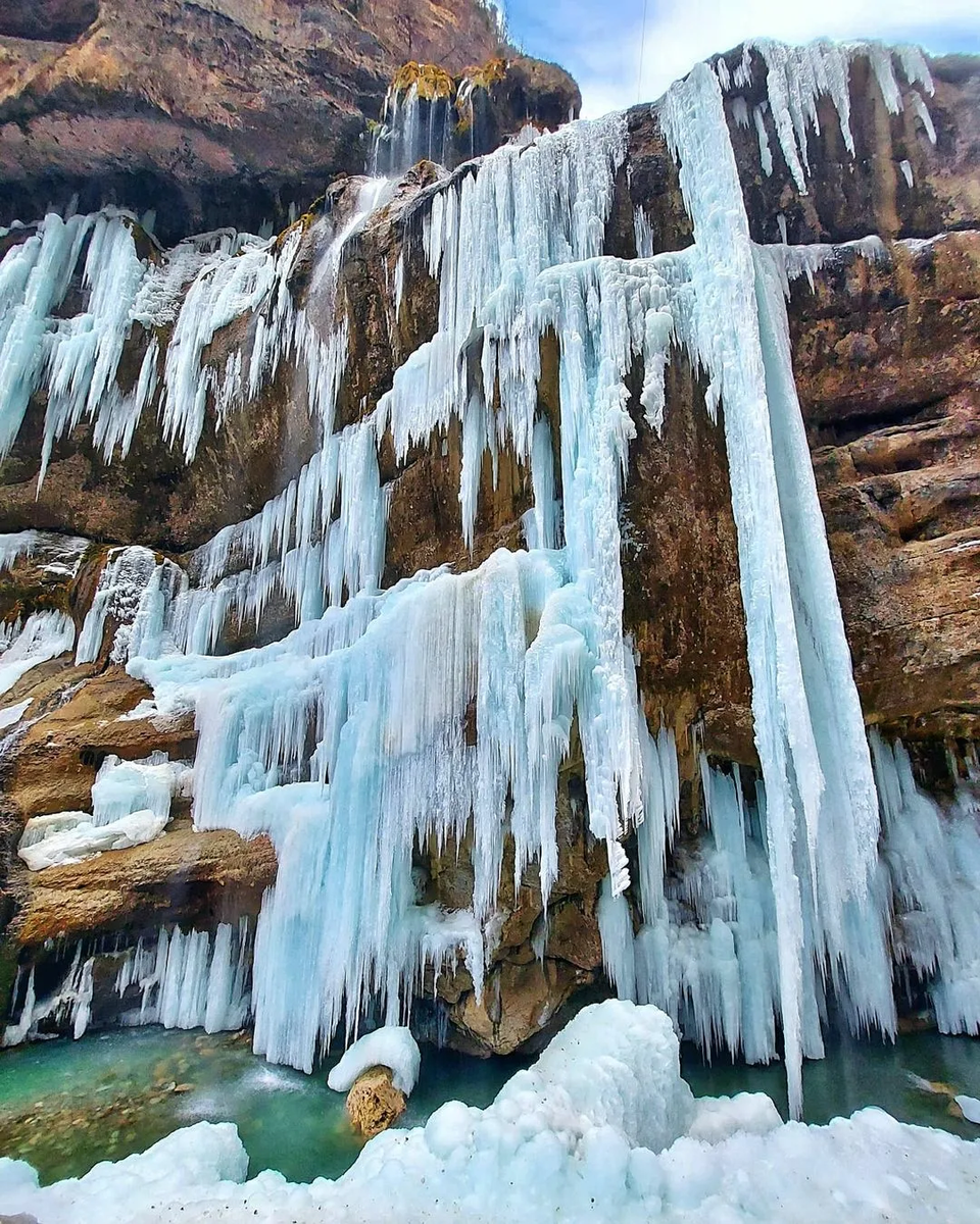 Чегемские водопады рисунок