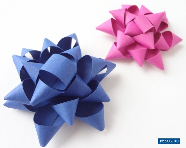 Как сделать оригами бантик из бумаги