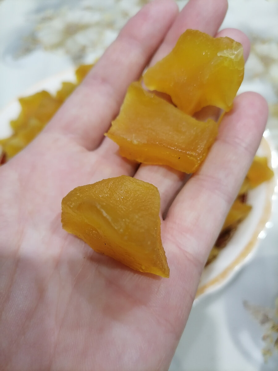 А это вам цукаты из тыквы. вкуснейшие. Фото от Barguzinka