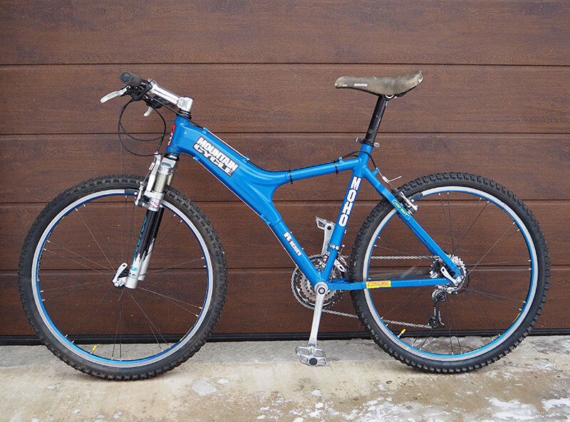 Американский горный велосипед-"софтейл" Mountain Cycle Moho 1995 года выпуска - из коллекции Веломузея Андрея Мятиева.