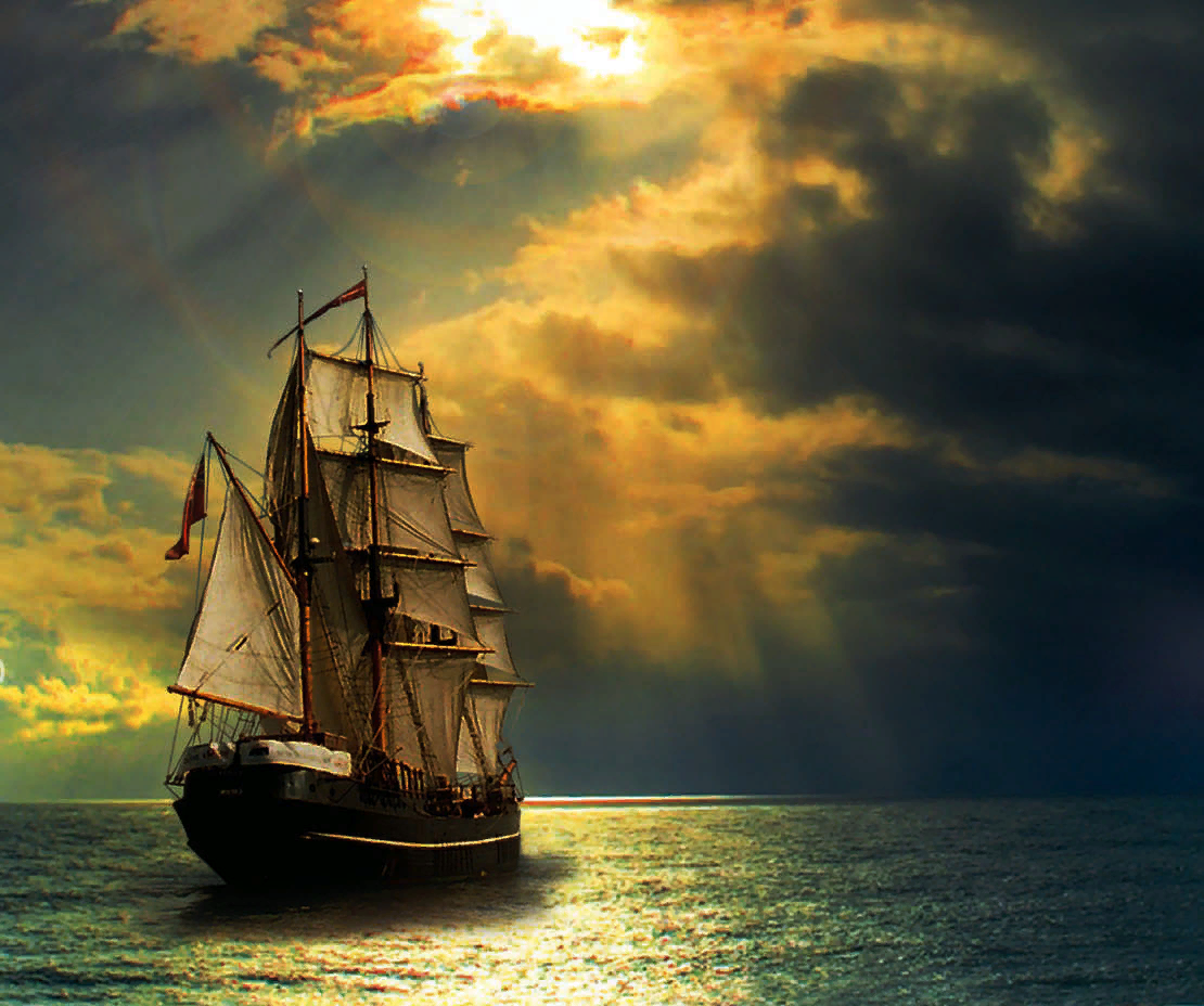 "Поднят флаг: на флаге виден Правды суд и мир любви. Мчись, корабль: твой путь завиден... Господи, благослови!" (с) А. Хомяков 