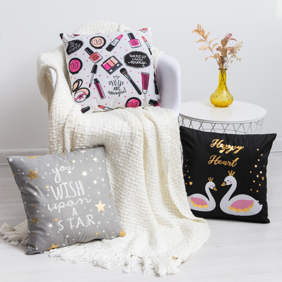 Чехол на подушку Этель "Star" 42х42 см, велюр