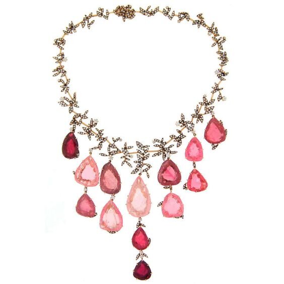 H. Stern колье с турмалинами, розовым кварцем и бриллиантами.