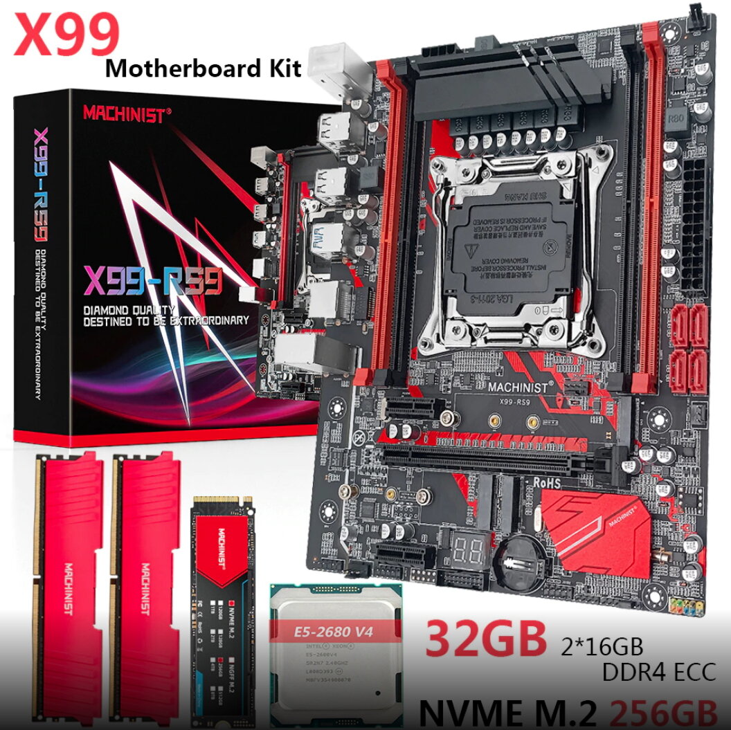 Für 200€ von Aliexpress : Ein Mainboard mit zwei Intel Xeon E5