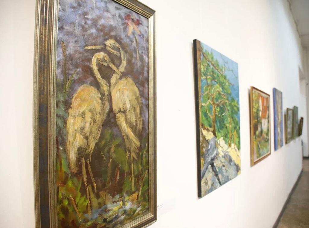    В  Туле , в зале на Красноармейском, 16 , проходит выставка Екатерины Дворкович "Однажды летом...-17