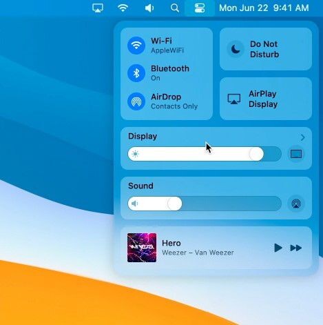 Центр управления на macOS Big Sur. Скажите, что эти кнопки и ползунки не предназначены для ваших пальцев.