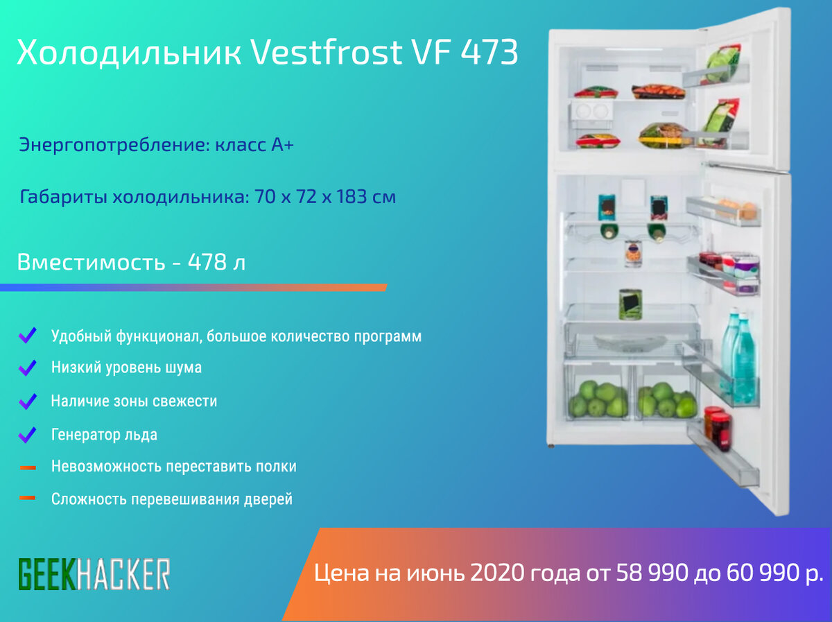 VESTFROST Холодильники - инструкции по эксплуатации